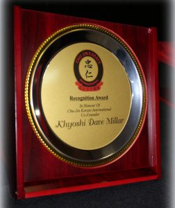 Recognition Award Khyoshi Dave Millar